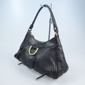 Gucci Shima Abbey Leather One Shoulder Bag